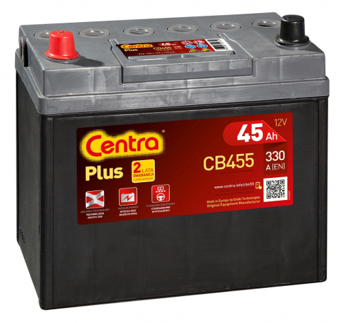 Аккумулятор Centra Plus 45 JL+ CB457