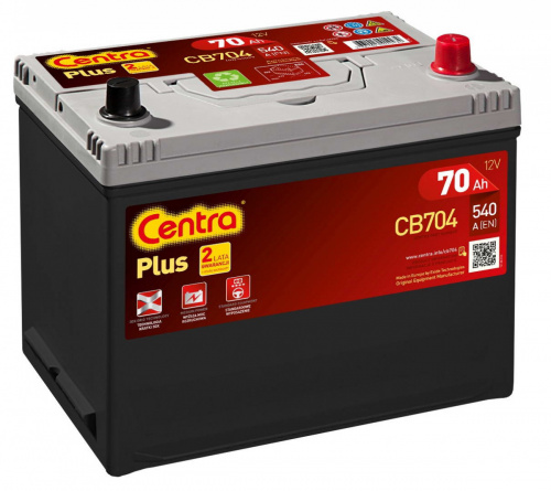 Аккумулятор Centra Plus 70 JR+ CB704