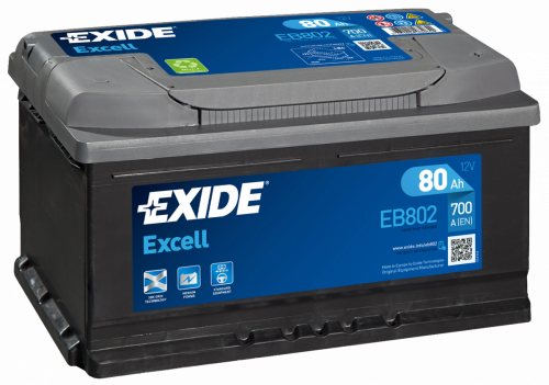 Аккумулятор EXIDE EXCELL 80 Ah EB802 